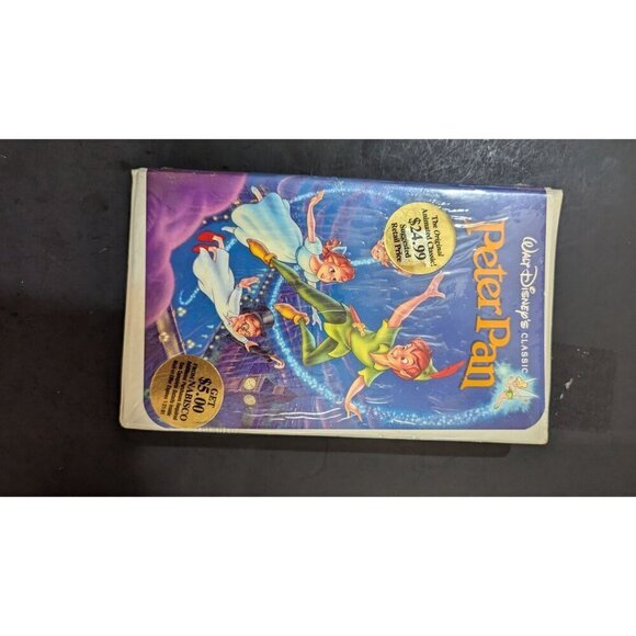 Walt Disney's Classic Peter Pan VHS Tape Sealed Clamshell Case Original $24.99 R - Picture 8 of 9